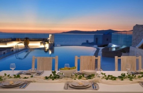 Agios Ioannis Villa | SUPERB LUXURY SUNSET SEA VIEW VILLA POOL-Yoga-Surf by Calypso Sunset