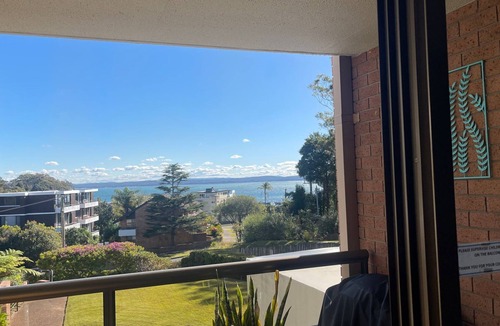 Nelson Bay Apartment | The Commodore, 23,9-11 Donald Street - Delightful unit with gorgeous water views, air con and wi-fi