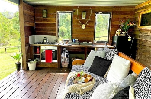 West Woombye House | The Dairy Cottage - rustic timber cottage with outdoor living, set on acreage