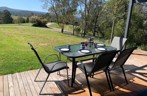 Bandon Grove Cabin | The Folly is a beautiful 2 bedroom holiday home with a log fire and fire pit.