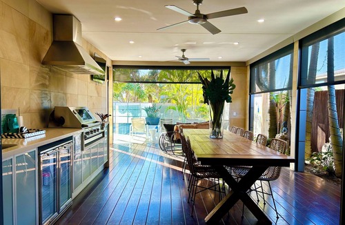 Mudjimba House | The Palm - Beachside Home with Heated Pool, Cinema & Games Room