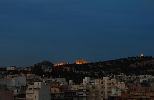 Kallithea Apartment | The Terrace with Acropolis & Athens view