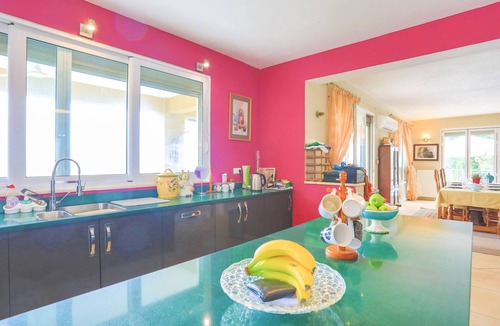 Kentroma Villa | Triantafyllo: Stunning views, near Agni - Kalami, pool