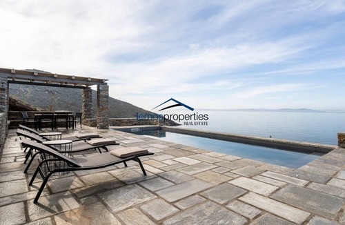 Kea Villa | Viila Ammos with a swiiming pool and direct access to a sandy beach