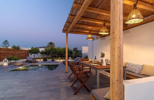 Kattavia Villa | Viila Elaoria, Furnished Terrace, Rhodes
