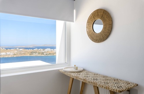 Ornos Villa | Villa Alkira with breathtaking views of the Aegean sea at great location