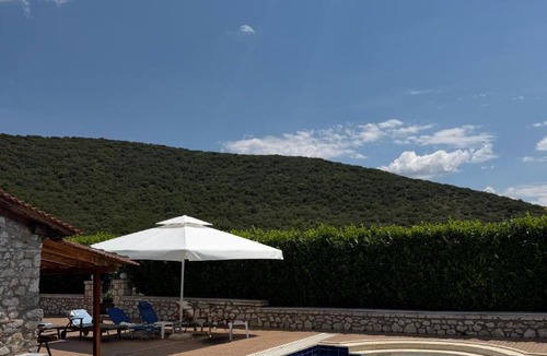 Lithovounia Villa | Villa Arcadia Private Pool and Tennis Court