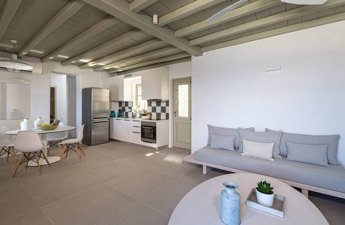 Tourlos Villa | Villa Corenyth, Divine Sea Views, Private Furnished Terrace, Shared Pool,.