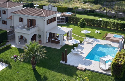 Dassia Villa | Villa Daphne with 2 bedrooms, private pool & outdoor jacuzzi.