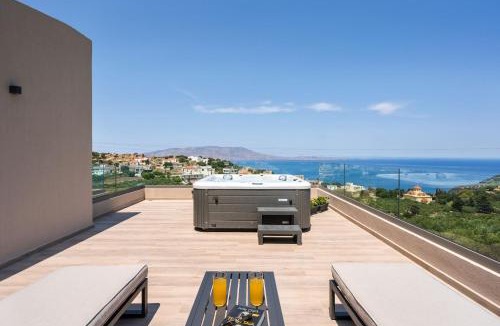 Ravdoucha Villa | Villa Ekphrasis with sea view and jacuzzi