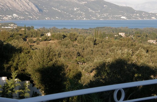 Corfu Town Villa | Villa Luce above Marina of Gouvia, stunning view