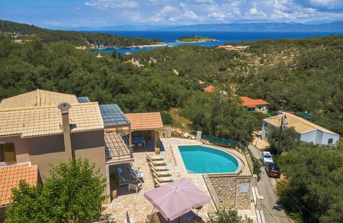 Gaios Villa | 🏡 Villa Ozias – Luxurious Modern Villa with Private Pool & Ionian Sea View