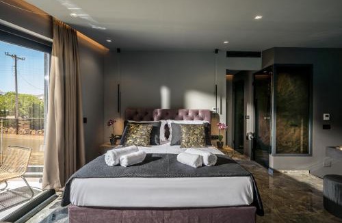Vathianos Kampos Villa | Villa Ria, 4 bedrooms with Private Pool & Sea View