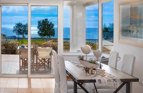 Frangokastellon Villa | Villa Sea Sand - Sunset View Beachfront Villa Near Tavernas & Shops