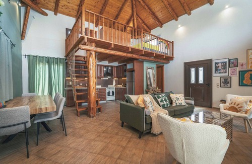 Marantochori Villa | Villa 'Terra with Private Pool' with Mountain View, Wi-Fi and Air Conditioning