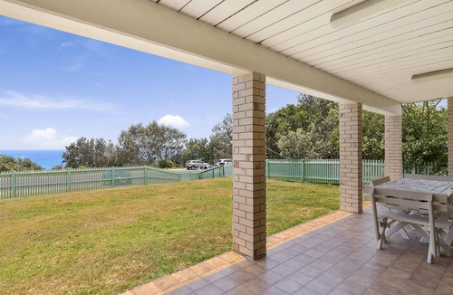 Point Lookout Apartment | Watch whales and passing ships from your covered deck.
