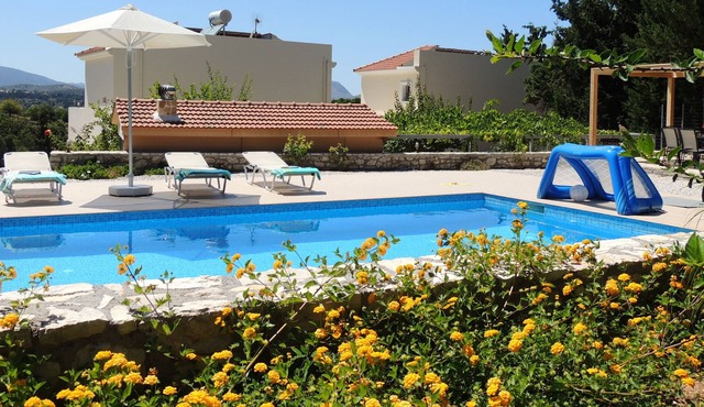 A Very Private Property with 6 bedrooms, 2 pools, Free WIFI, and all amenities. in Chania