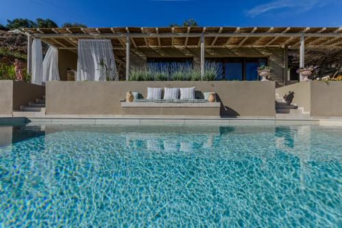 AER Brand New Romantic Villa for Two with Private Pool Full Sea View in Línia