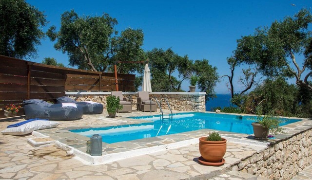 Aetheris Suite, Divine Sea Views, Private Pool, Furnished Terrace, Paxos in Paxos