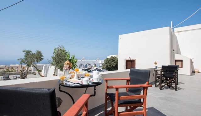 Amazing Santorini Villa | 1 Bedroom Suite | Villa Gray | Spacious Terrace with.