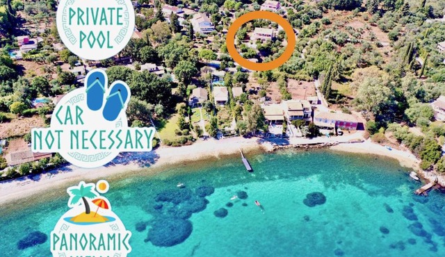 Beach Villa Petros with private pool by DadoVillas in Kassiopi