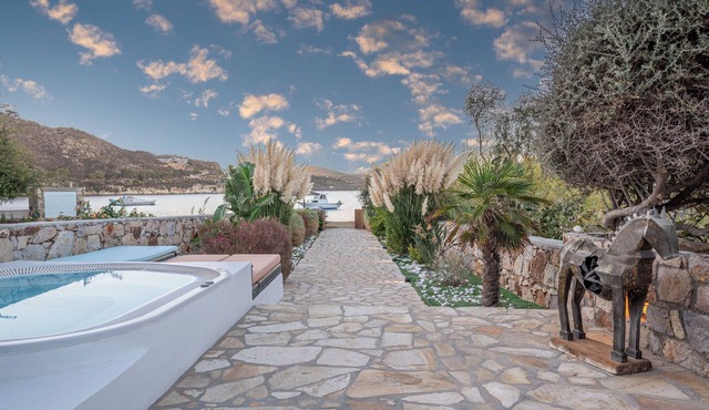 Beachfront Villa with private mini pool/jacuzzi