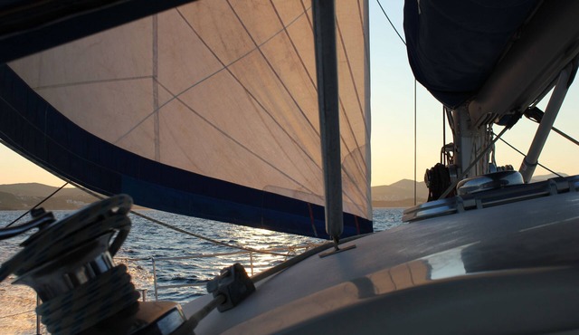 Catamaran with skipper and hostess Cyclades