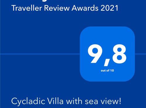 Cycladic Villa with sea view! in Ioulis