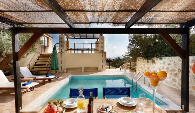 Enchanting sea view villa with private pool - disCrete Villa Triopetra in Rodakinokampos