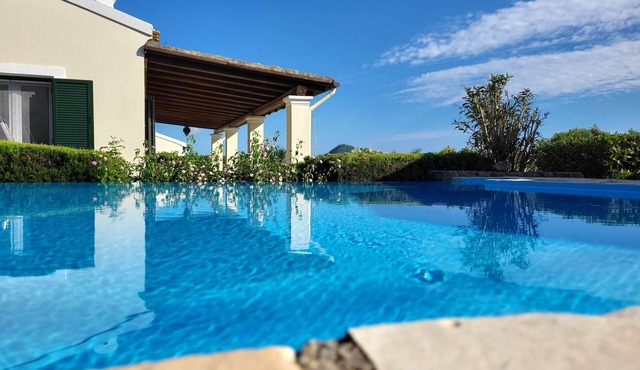 Villa Callisto with two bedrooms and private pool for family Corfu 4 Sleeps in Vasilika/ P.O. St. Ioannis D.E. Parelion