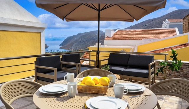 House in Symi with sea view in Simi