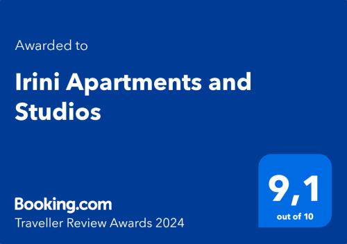 Irini Apartments and Studios in Kavos