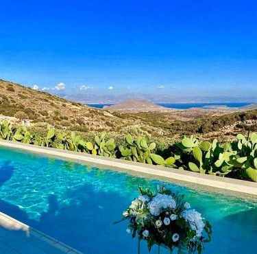 Luxury Alaia villa with panoramic views, Kostos, Paros