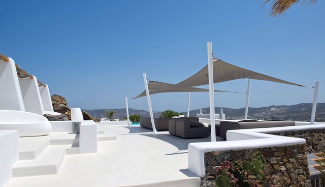 My Rental Homes - Suite Ruby, in Tourlos area, with shared pool and sea view