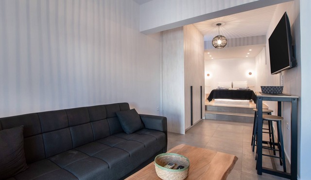 Næxon Vivlos Grey Roof Apartment with Shared Terrace, Wi-Fi and Air Conditioning