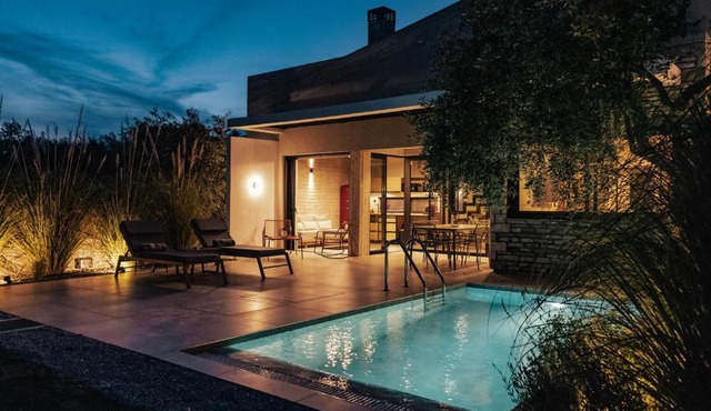 olive blue thassos luxury villas in Astris