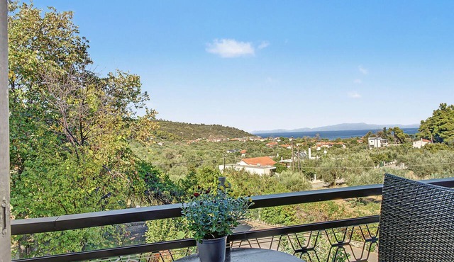 Room 'Orama 12' with Sea View, Wi-Fi and Air Conditioning in Εύβοια