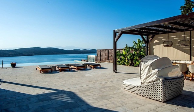 Splendid Crete Villa | Villa White - Blue | 5 Bedrooms | Private Heated Pool in Elounda