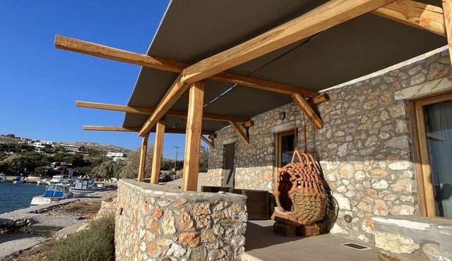 Stone house next to the Sea on Arki island