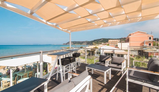 Studio Apartment 'Mirage Arillas Studio Type A4' with Sea View, Pool, Balcony & Wi-Fi in corfu