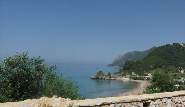 Studio Apartments with large swimming pool and Sea view at Pelekas Beach, Corfu in Pelekas