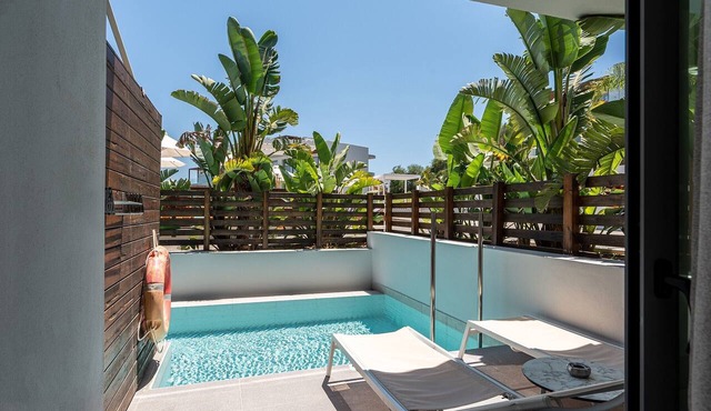 Superior Double Room with Swim-up Sharing Pool – Inland View