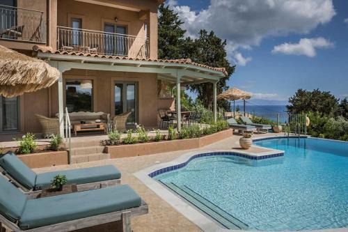 Unique Kefalonia Ionian Beach Villa in Lourdata