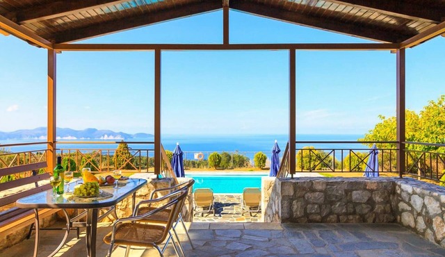 Villa Aetos Large Private Pool Sea Views A C Wifi Eco-friendly - 921 in Kefalonia