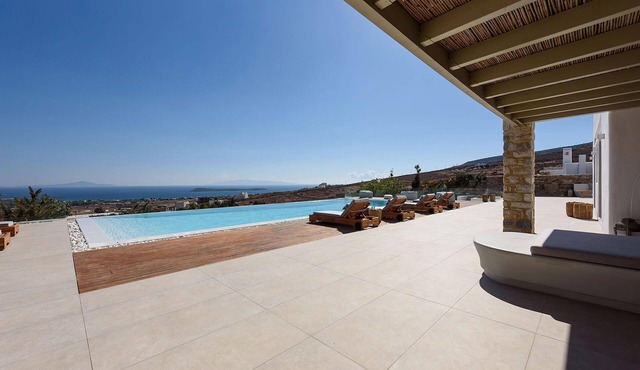 Villa Melina with pool and view - My Rental Homes in Logaras
