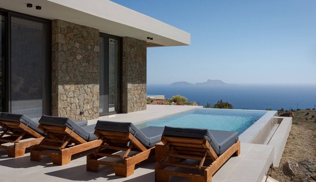 Villa Sunset with Sea View, Saint George Horizon Villas in Rethymno