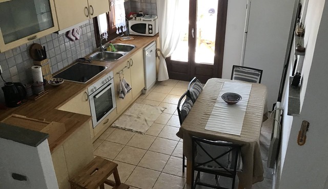 Villa with spectacular sea and island views in Faros