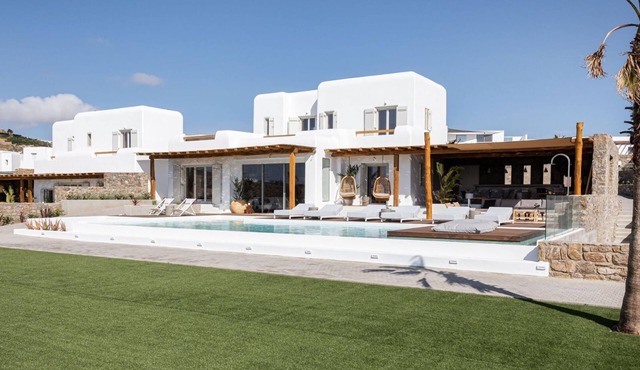 Whitewashed Luxury With Epic Views in Mykonos