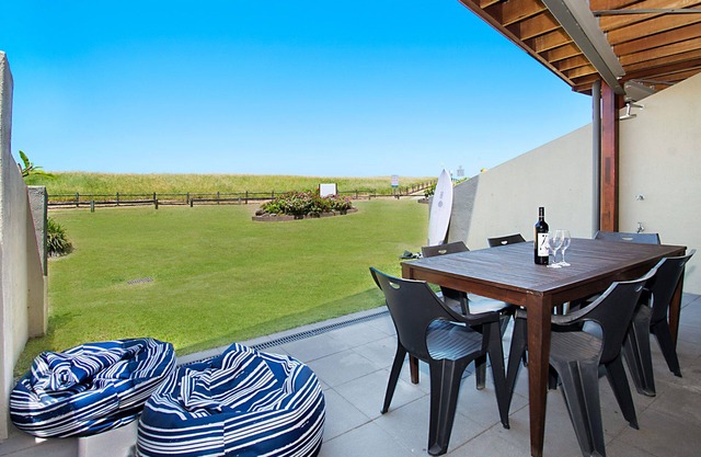 Beach front townhouse which has everything you need for a great holiday.