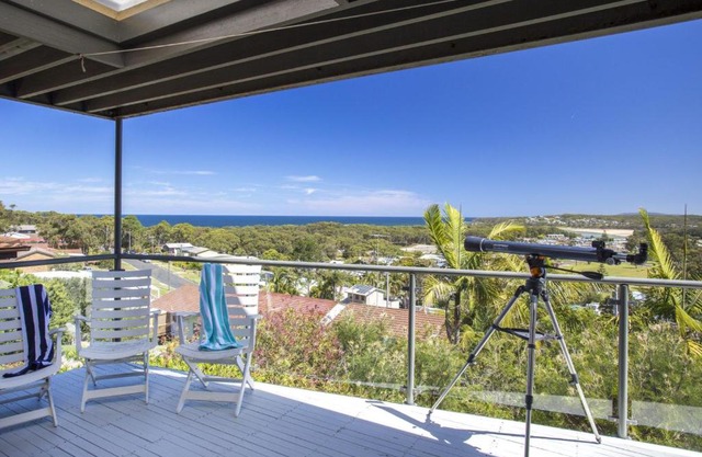 Elevated views over Burrill Lake